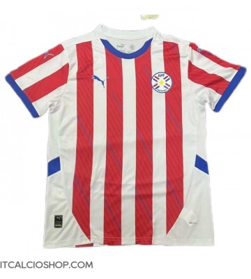 Paraguay Prima Maglia Copa America 2024 Manica Corta